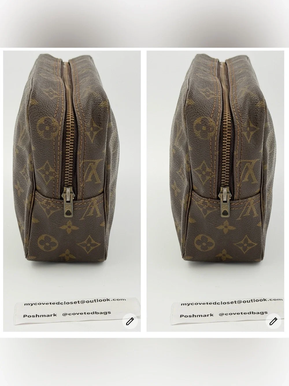 Louis Vuitton Trousse 28 Monogram Canvas Toiletry Bag w/Dust Bag and Entrupy COA - Picture 11 of 15